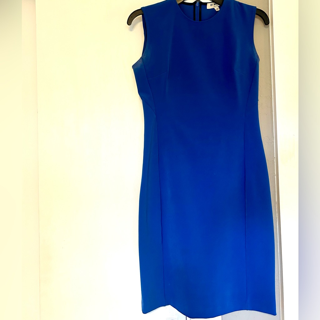 Of Mercer Royal Blue Midi Sheath Dress- Sz 0